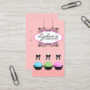 Cake Pops Bakery Business Card