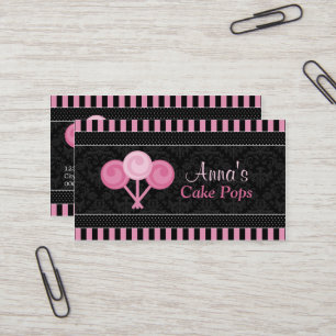Cake Pops Bakery Business Card