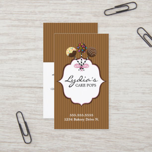 Cake Pops Bakery Business Card