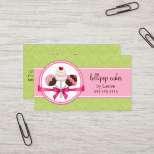 Cake Pops Bakery Business Card