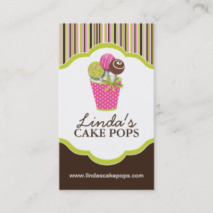 Cake Pops Bakery Cards
