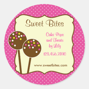 Cake Pops Bakery Sticker