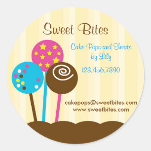 Cake Pops Bakery Sticker