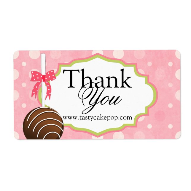Cake Pops Bakery Thank You (Front)