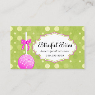 Cake Pops Bakeshop Business Card