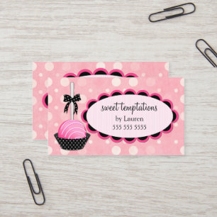 Cake Pops Baking Business Card