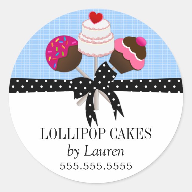 Cake Pops Blue Box Seals (Front)