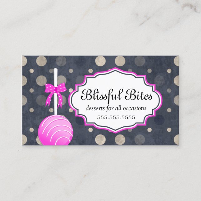 Cake Pops Business Card (Front)