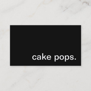 Cake Pops Business Card