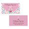 Cake Pops Business Card Polka Dots Pink Heart