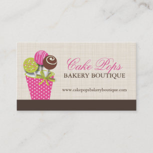 Cake Pops Business Cards