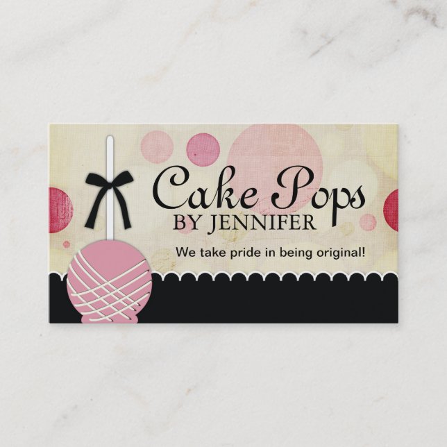Cake Pops Business Cards (Front)