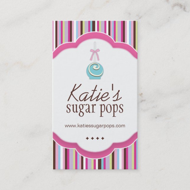 Cake Pops Business Cards (Front)
