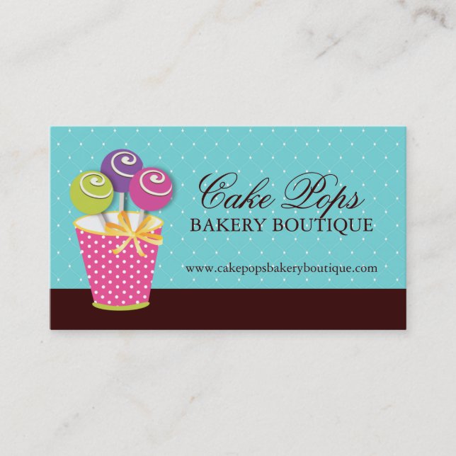 Cake Pops Business Cards (Front)