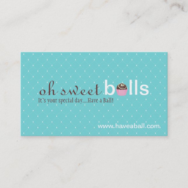Cake Pops Business Cards (Front)