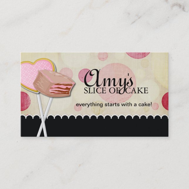 Cake Pops Business Cards (Front)