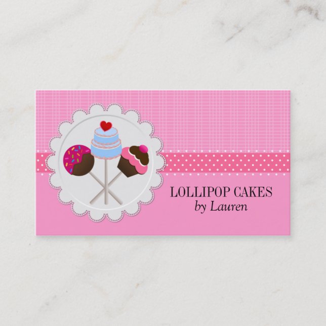 Cake Pops Business Cards (Front)