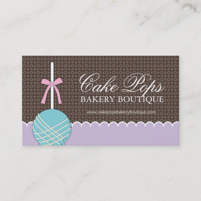 Cake Pops Business Cards (Front)