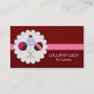Cake Pops Business Cards