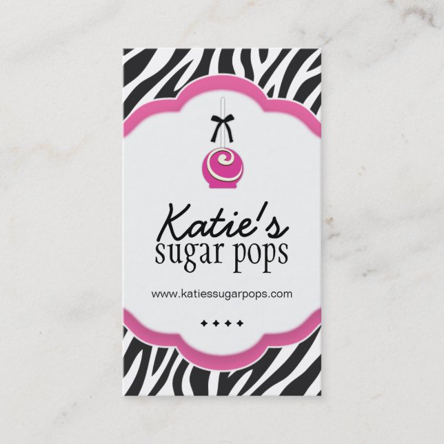 Cake Pops Business Cards (Front)