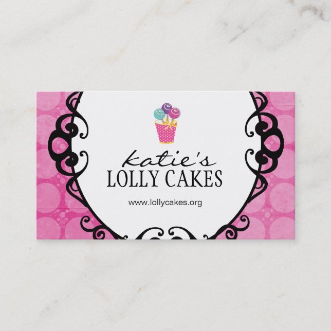 Cake Pops Business Cards (Front)
