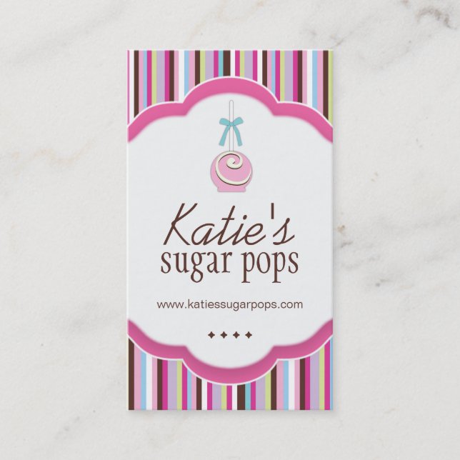 Cake Pops Business Cards (Front)