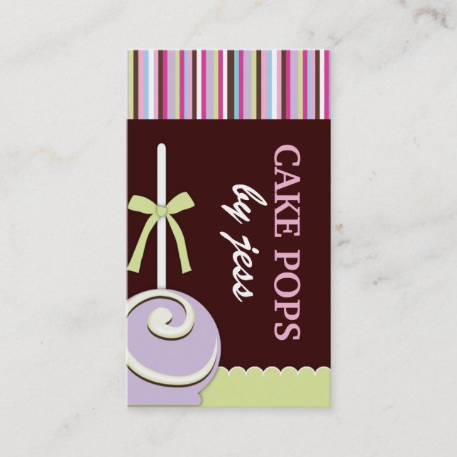 Cake Pops Business Cards (Front)