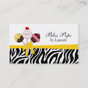Cake Pops Business Cards