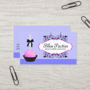 Cake Pops Desserts Baker Business Card