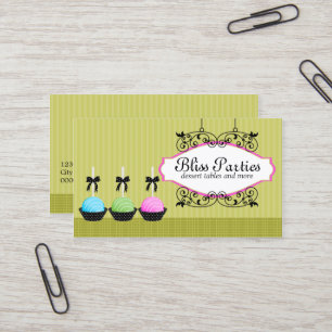 Cake Pops Desserts Business Card