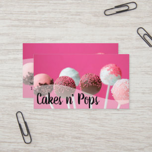 Cake Pops Shop Cupcakes Bakery Catering Business C Business Card