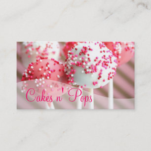 Cake Pops Shop Cupcakes Bakery Catering Business Card