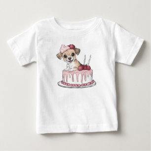 Cake Puppy Joy Baby T-Shirt