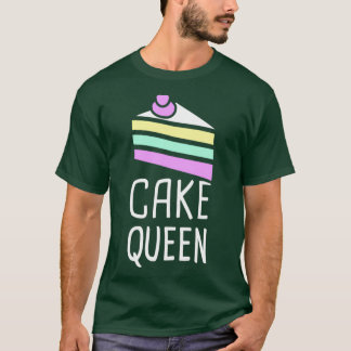 Cake Queen Cute And Funny Baker Design  T-Shirt