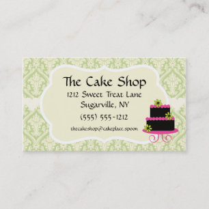Cake Shop Baker Bakery Business Cards