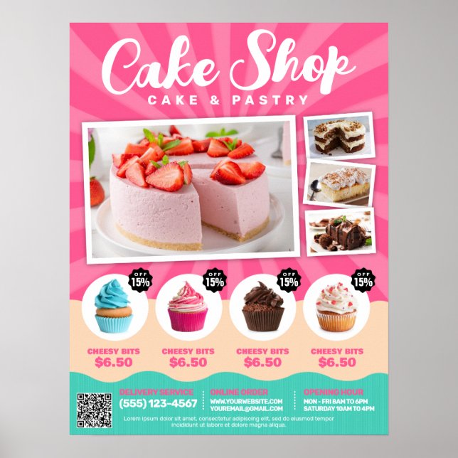 Cake Shop, Bakery, Confectionery -  Poster (Front)