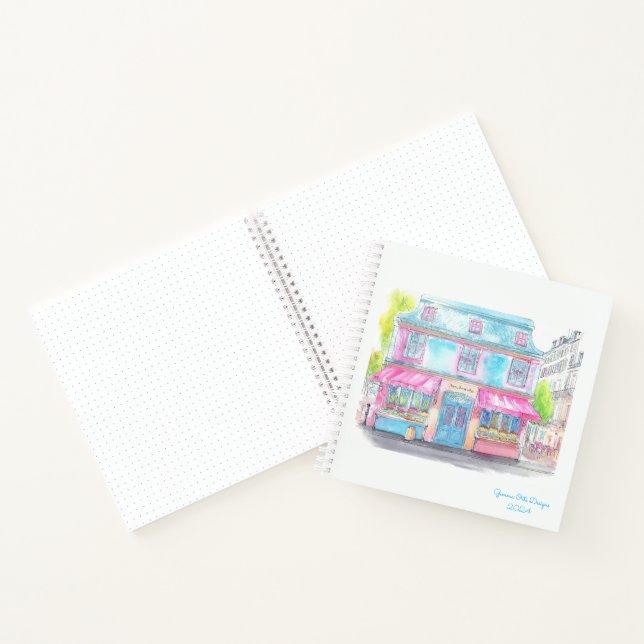 Cake shop bullet journal notebook (Inside)