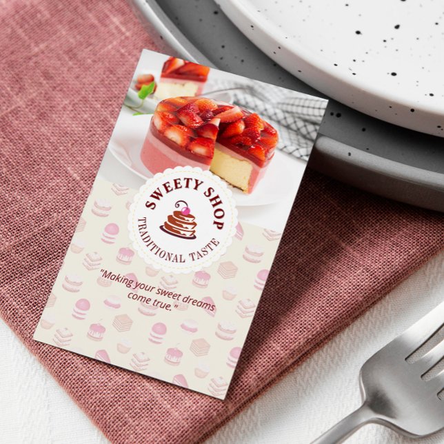 Cake Shop Business | Traditional Taste Business Card (Creator Uploaded)