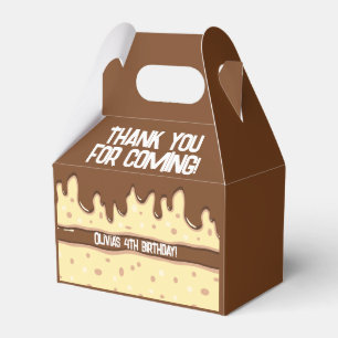 Cake slice cartoon sweet kids birthday party favour box