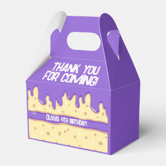 Cake slice cartoon sweet kids birthday party favour box