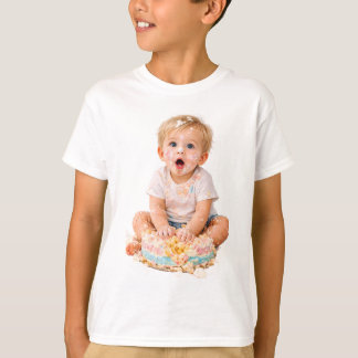 Cake Smash Baby First Birthday T-Shirt