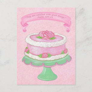 Cake Stand ~ Scripture 2 Postcard