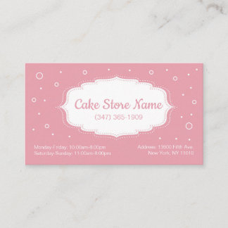 Cake Store business cards
