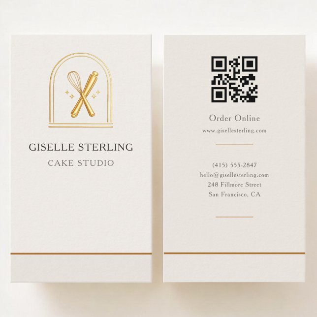 Cake Studio QR Code Business Card (Creator Uploaded)