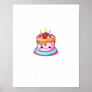 Cake theme, cake design, cute cake poster