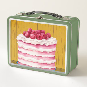 Cake Time Metal Lunch Box