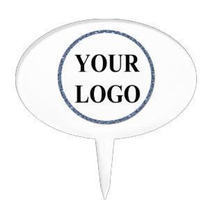 Cake Topper ADD YOUR LOGO 30th 40th Classic