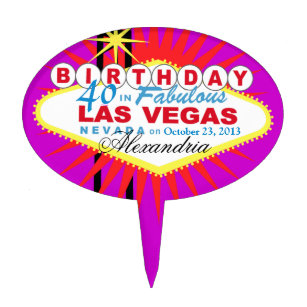 Las Vegas Cake Charm Vegas Cake Topper Cake Topper Cake -  UK