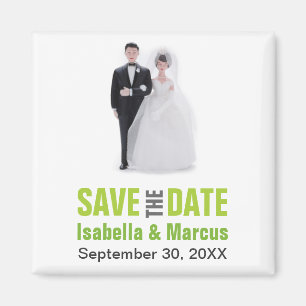 Cake Topper Save the Date Magnet