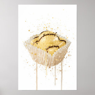 Cake Wall Art Print 'French Fancie Lemon'